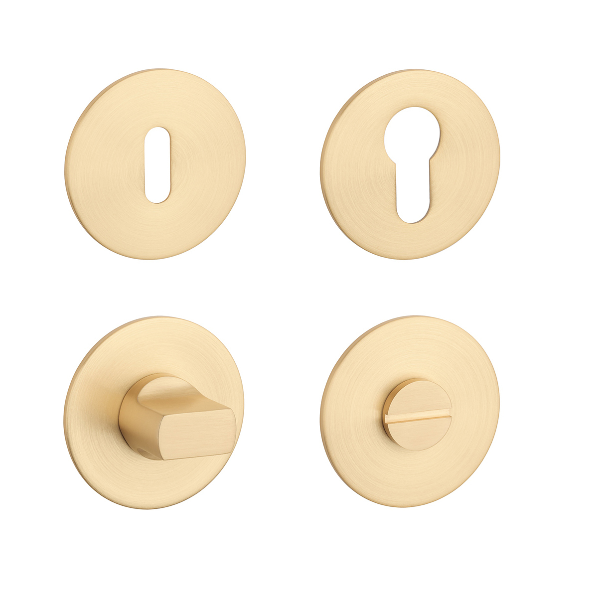 Rozeta ku kľučke SH - ROZETA OVAL - R 3SM ZLM - zlatá matná (MG) | MP-KOVANIA.sk