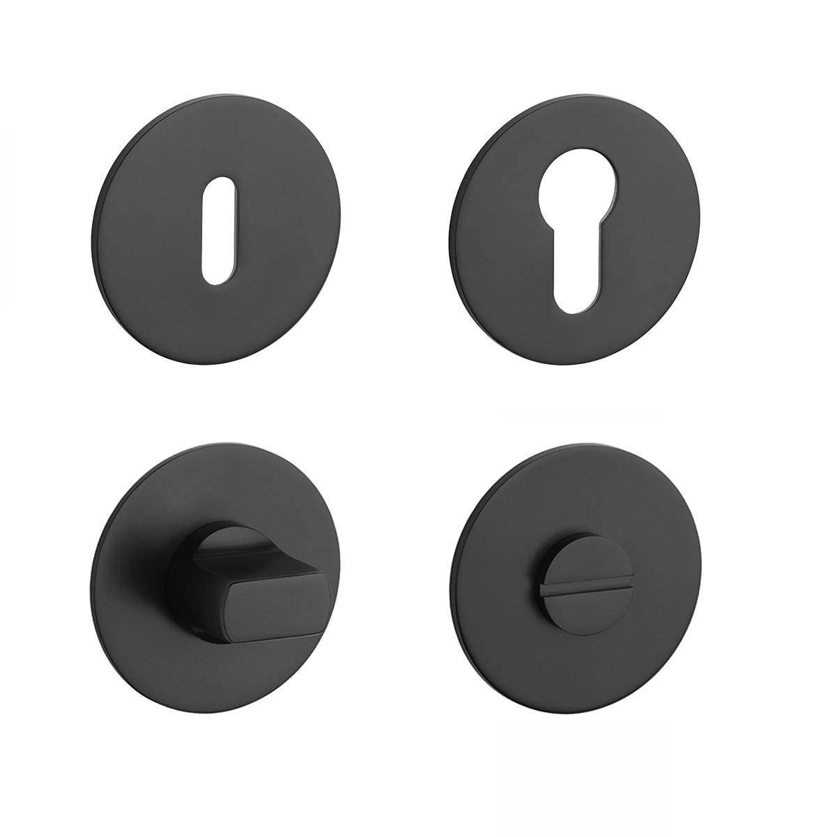 Rozeta ku kľučke SH - ROZETA OVAL - R 3SM CIM - čierna matná (F5) | MP-KOVANIA.sk