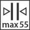 Hrúbka dverí max. 55 mm