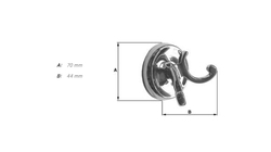 Vešiaky a háčiky  Strieborný SMEDBO