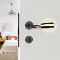 Kľučky na okrúhlych rozetách Kombinovaný APRILE