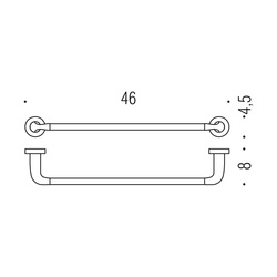 Držiaky na uterák Strieborný COLOMBO