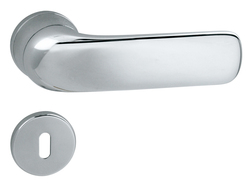 Kľučky na okrúhlych rozetách Strieborný Mariani