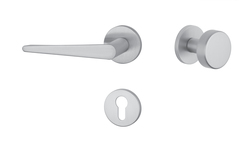 Kľučky na okrúhlych rozetách Strieborný APRILE