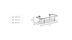Košíky do sprchy Zlatý SMEDBO