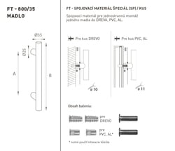Madlá okrúhle priame Biely FT