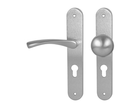 Kľučky na oválnych štítoch Strieborný MPK