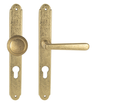 Kľučky na rustikálnych štítoch Zlatý NI