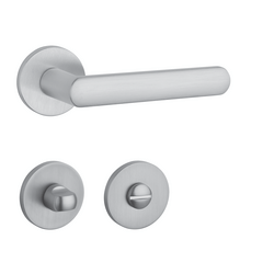 Kľučky na okrúhlych rozetách Strieborný APRILE