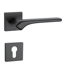 Kľučky na hranatých rozetách Čierny APRILE