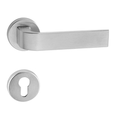 Kľučky na okrúhlych rozetách Strieborný Tupai