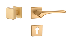 Kľučky na hranatých rozetách Zlatý APRILE