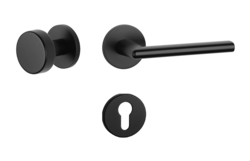 Kľučky na okrúhlych rozetách Čierny APRILE