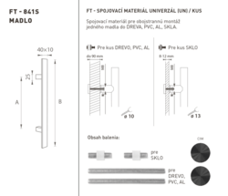 Madlá hranaté priame Čierny FT