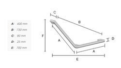 Madlá do kúpeľne Strieborný SMEDBO