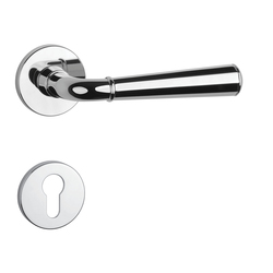 Kľučky na okrúhlych rozetách Strieborný APRILE