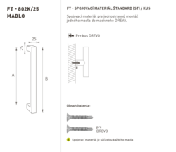 Madlá hranaté priame Strieborný FT