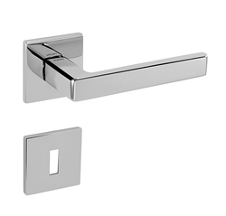 Kľučky na hranatých rozetách Strieborný Tupai