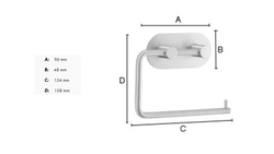 Samolepiace držiaky na toaletný papier Strieborný SMEDBO