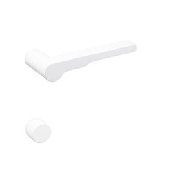 Minimalistické kľučky bez rozety na interiérové dvere Biely NUDA - VERUM ITALY