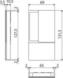 Sety - Zámky, mušle a madielka na posuvné drevené dvere Biely AGB