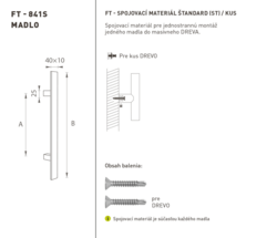 Madlá hranaté priame Čierny FT