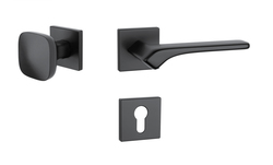 Kľučky na hranatých rozetách Čierny APRILE