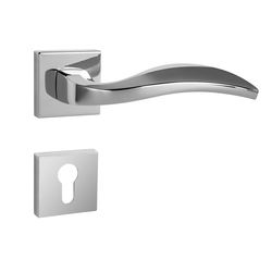 Kľučky na hranatých rozetách Strieborný FROSIO BORTOLO