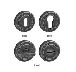 Rozeta ku kľučke TI - ROZETA - R delená SIA - sivá antik (47) | MP-KOVANIA.sk