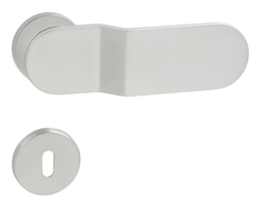 Kľučka na dvere MI - ICE - R CHM/CHL/CHM - chróm matný/chróm lesklý/chróm matný (CSCR/CS) | MP-KOVANIA.sk