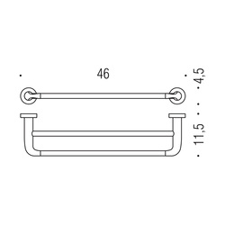 Držiaky na uterák Strieborný COLOMBO