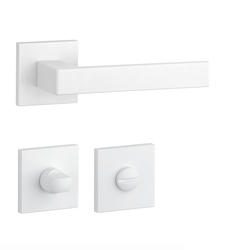 Kľučky na hranatých rozetách Biely APRILE