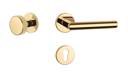 Kľučky na okrúhlych rozetách Zlatý APRILE