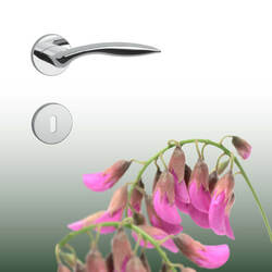 Kľučky na okrúhlych rozetách Strieborný APRILE