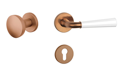 Kľučky na okrúhlych rozetách Kombinovaný APRILE