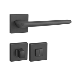 Kľučky na hranatých rozetách Čierny FROSIO BORTOLO