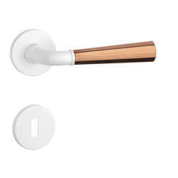 Kľučky na okrúhlych rozetách Kombinovaný APRILE