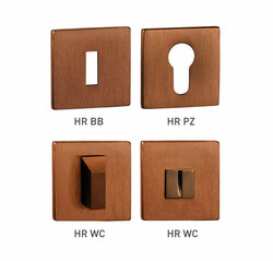 Rozeta ku kľučke TI - ROZETA - HR 5S MEM - meď matná (186) | MP-KOVANIA.sk