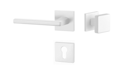 Kľučky na hranatých rozetách Biely APRILE