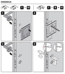 Kľučky na okrúhlych rozetách Čierny Griffwerk
