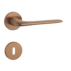Kľučka na dvere AS - VIOLA - R 5S MEM PVD - meď matná (PN PVD) | MP-KOVANIA.sk