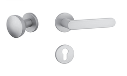 Kľučky na okrúhlych rozetách Strieborný APRILE