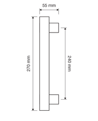 Madlá hranaté priame Kombinovaný LINEA CALI