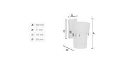 Držiaky na kefky a dózy Strieborný SMEDBO