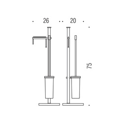 Držiaky na uterák Strieborný COLOMBO