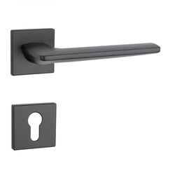 Kľučky na hranatých rozetách Čierny APRILE