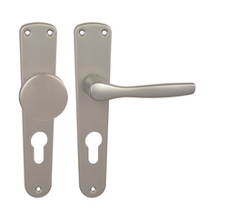 Kľučky na oválnych štítoch Strieborný BA