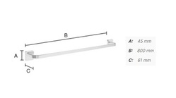 Držiaky na uterák Strieborný SMEDBO