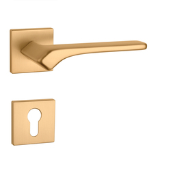 Kľučky na hranatých rozetách Zlatý APRILE