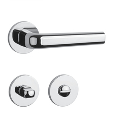 Kľučky na okrúhlych rozetách Strieborný APRILE